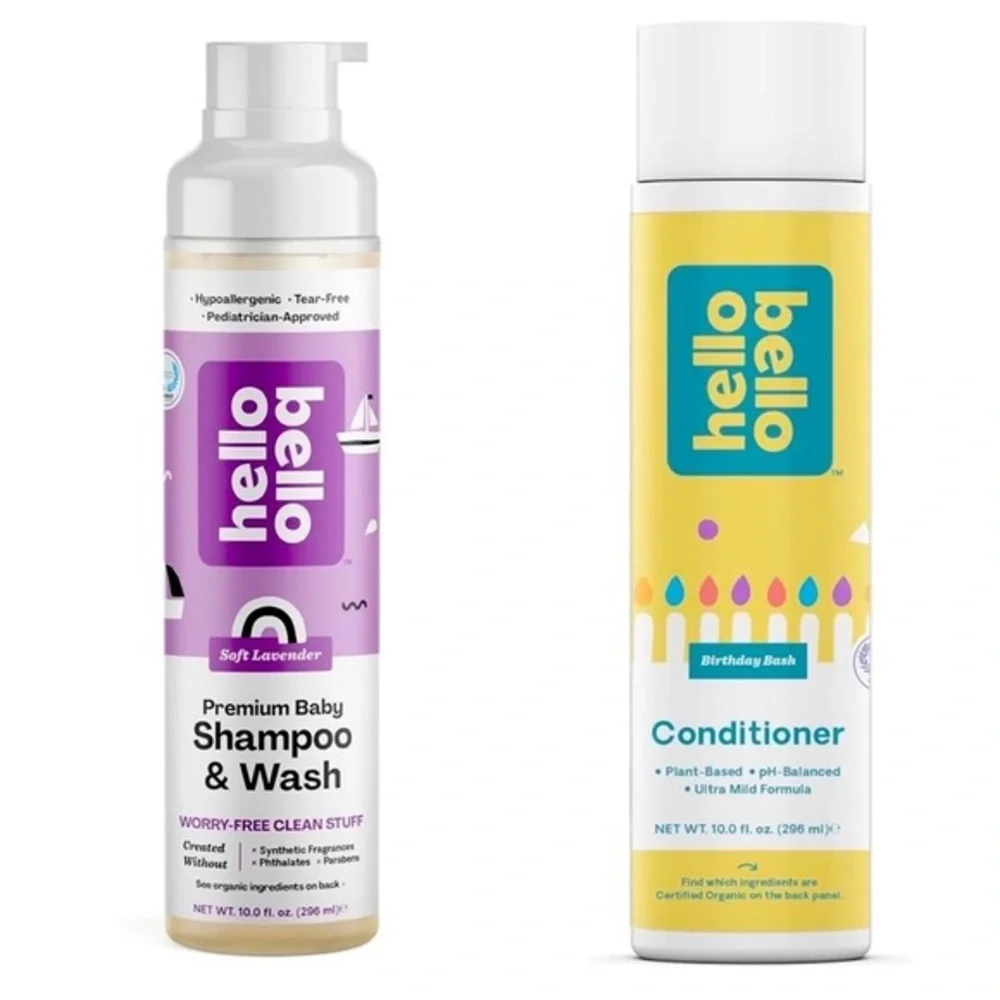 Hello Bello Body Wash/Shampoo Lavender Scent - Conditioner Birthday Cake